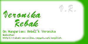 veronika rebak business card